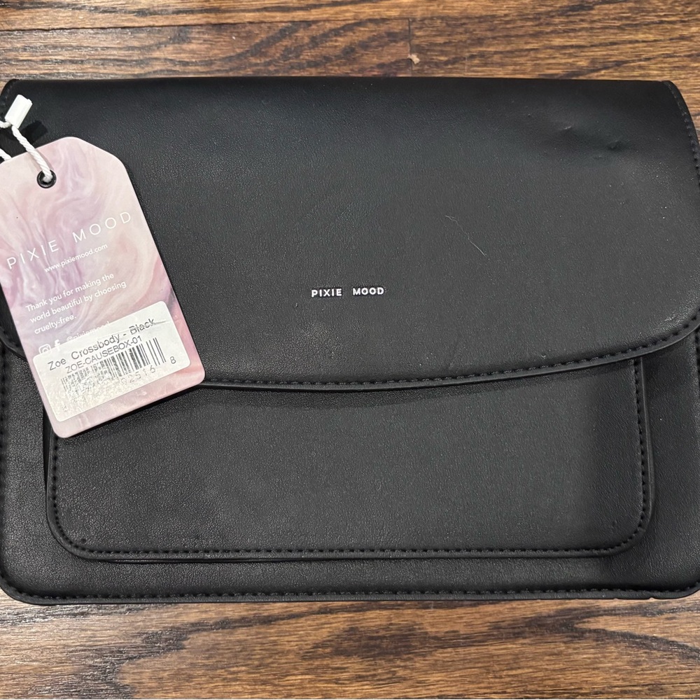 Pixie Mood Elegant Black Crossbody Bag